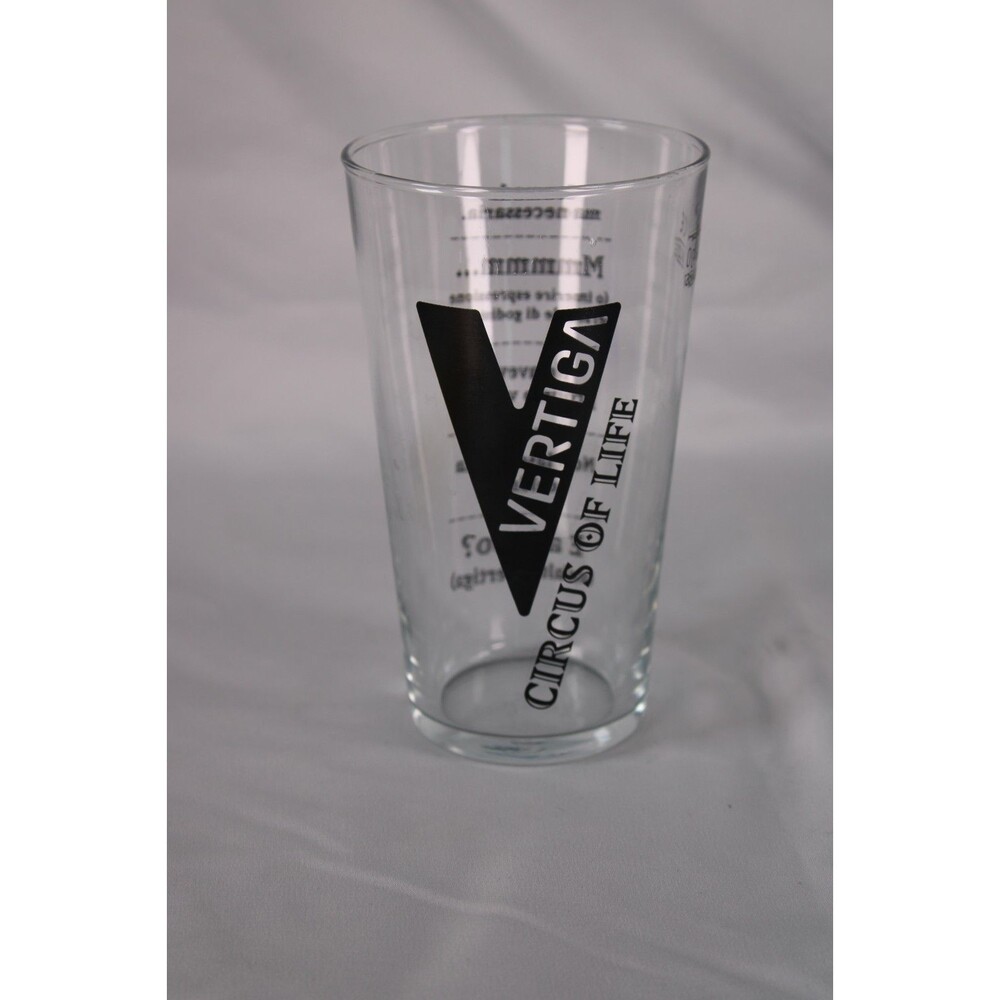 Vertiga Circus of Life Rastal 0.4L Pint Glass Italian Craft Beer Tumbler 6"